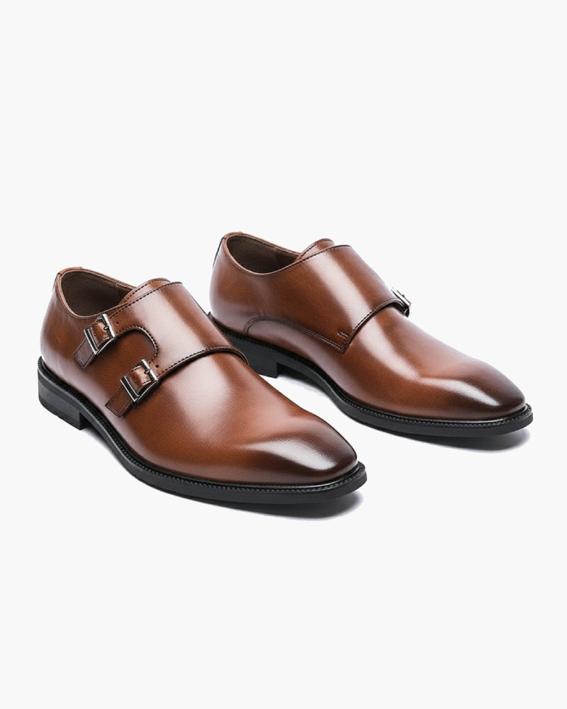 fitted lace wedding dress Vintage Brown Men's Leather Shoes (10D) – Sunbeam Vintage main image 1