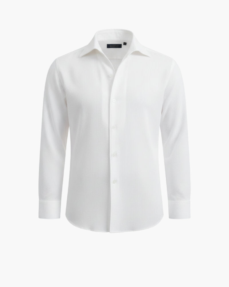 Men's white striped shirt  Style Old Money