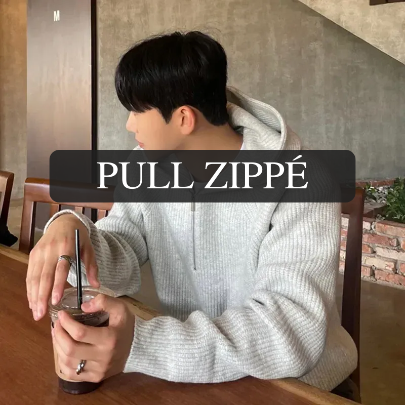 Pull Homme Zippé