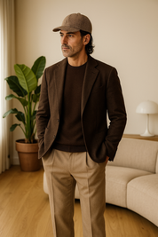 Casquette pied de poule