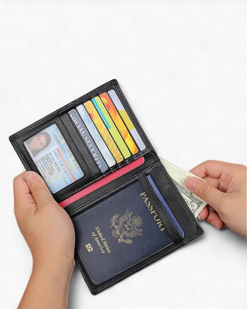 Portefeuille homme passeport