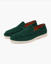 Mocassin homme daim vert