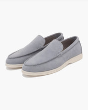 Mocassin homme daim gris