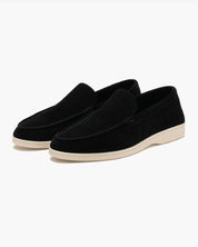 Mocassin homme daim noir