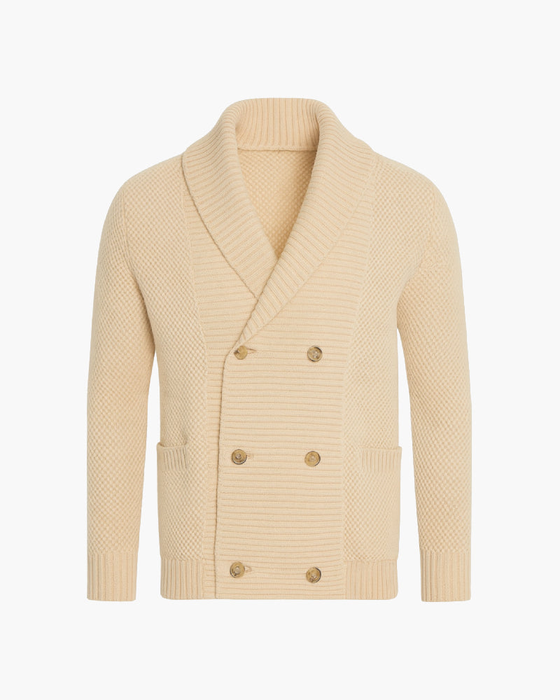 Cardigan croisé homme