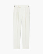 Pantalon pince blanc homme