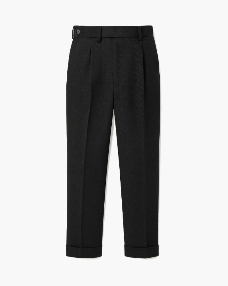 Pantalon pince noir homme