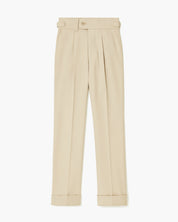 Pantalon costume beige homme