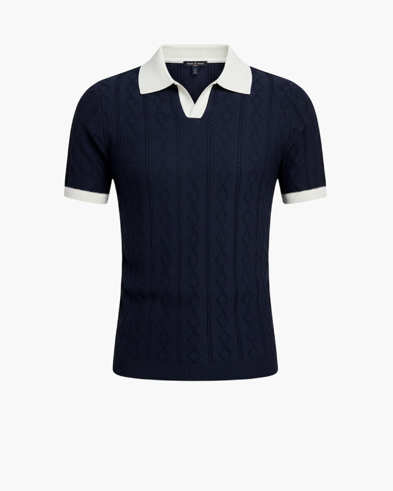 Men's Knitted Polo Shirt 