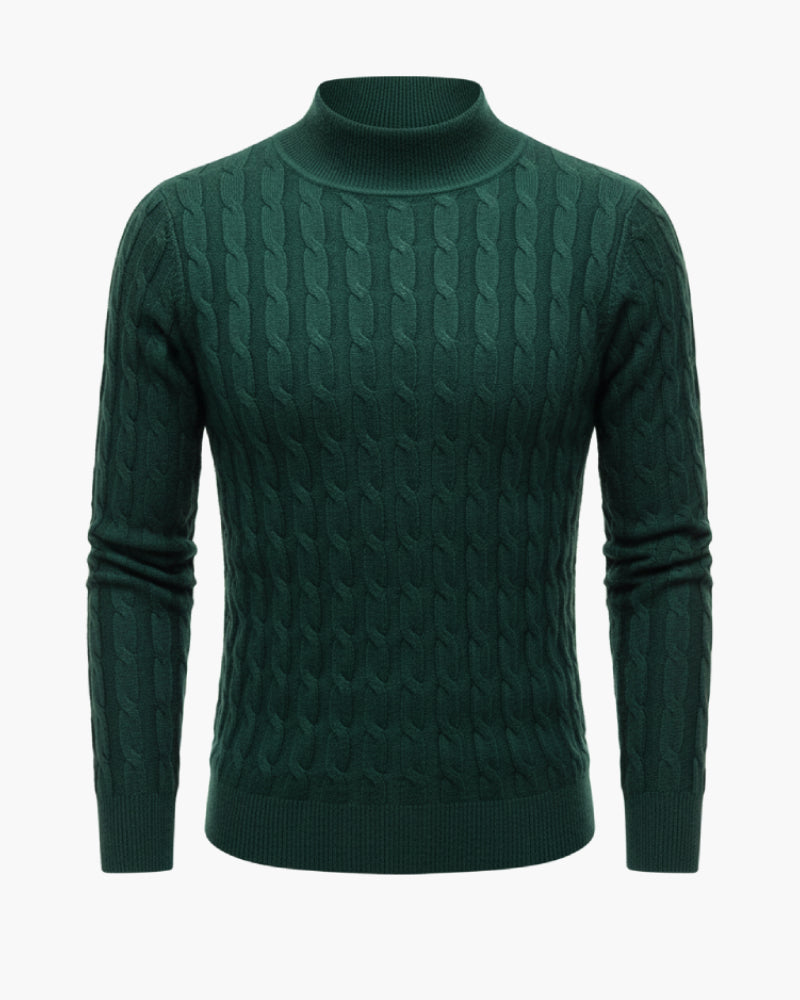 Pull Col Roulé Cotelé