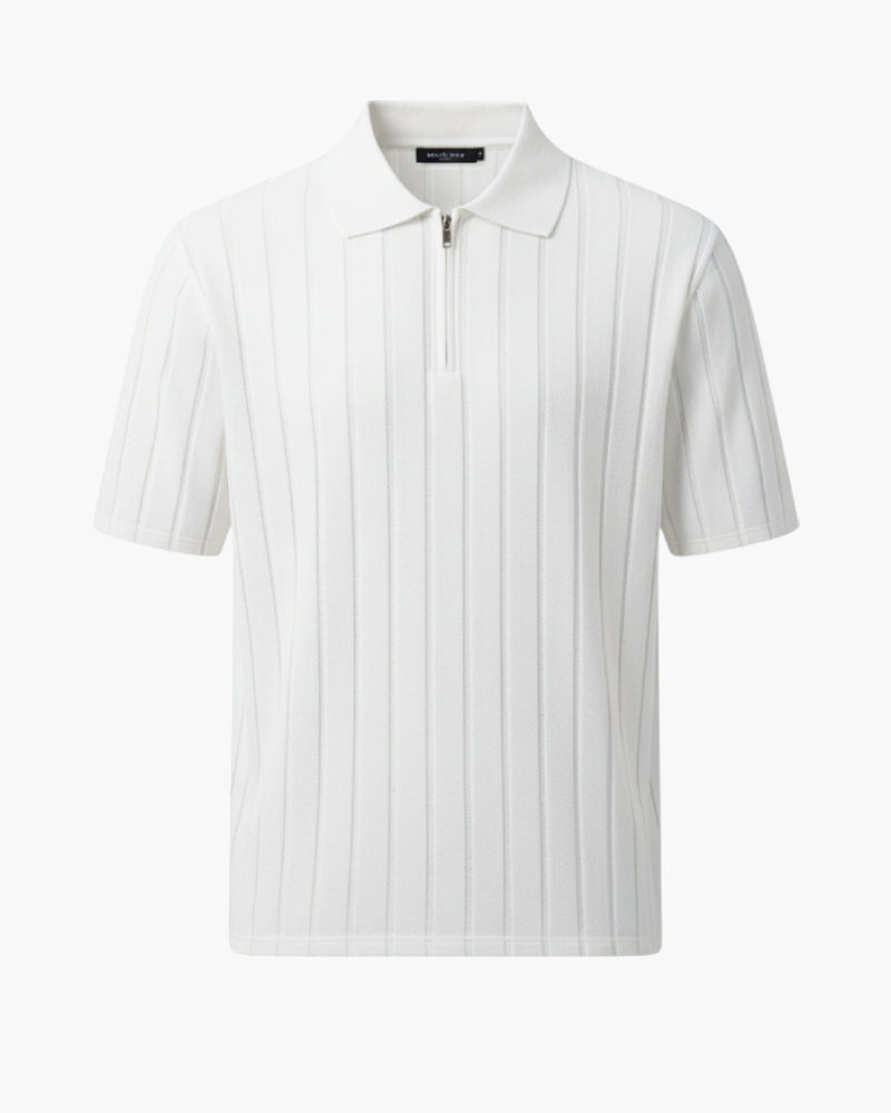 Polo Zippé Homme Manche Courte