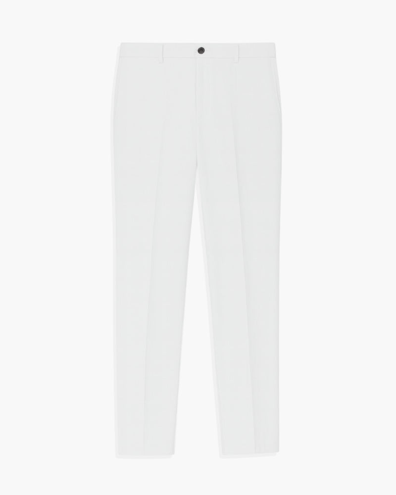 Pantalon en lin blanc homme