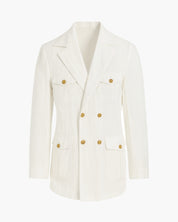 Veste saharienne blanc homme