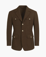 Veste saharienne marron homme
