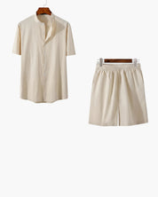 Ensemble lin homme short