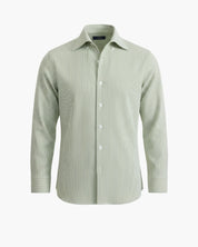 Chemise Rayée vert homme