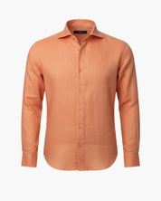 Chemise lin orange homme