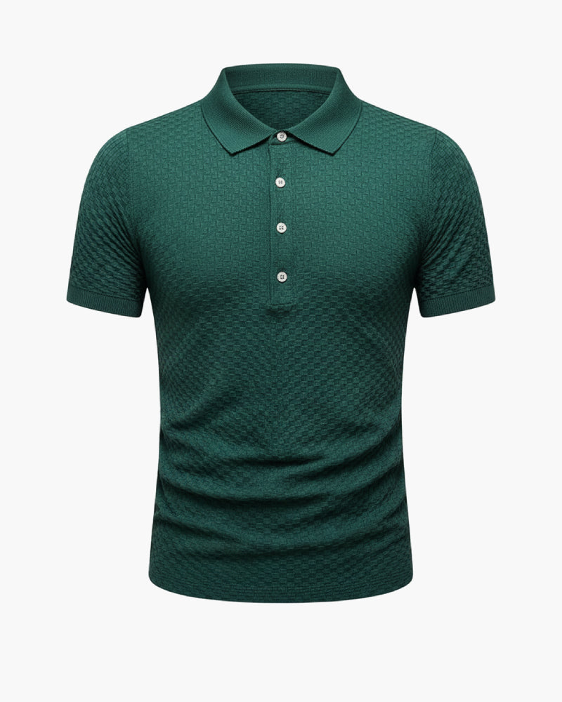 Polo waffle knit