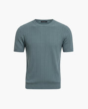 Blue ribbed t-shirt