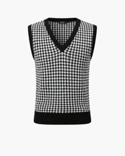 Pull jacquard homme sans manche