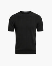 Black ribbed t-shirt
