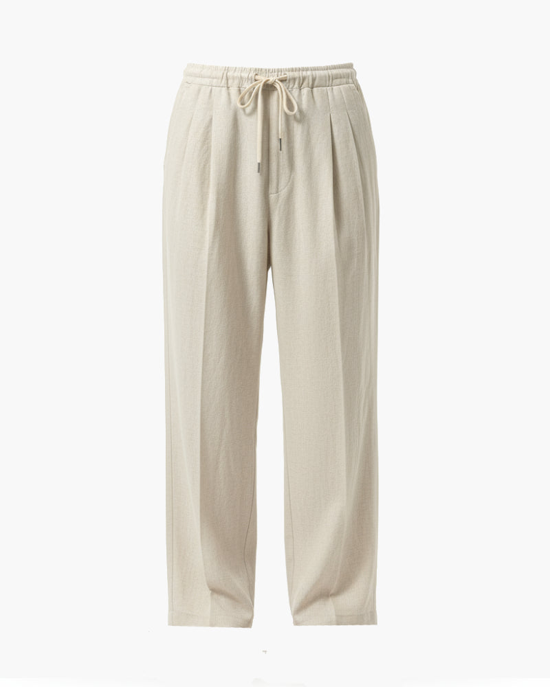 Pantalon Jogger en Lin