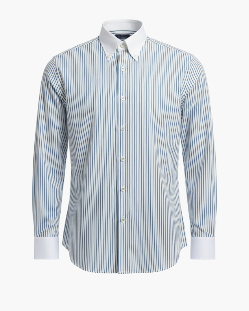 Chemise bleue à rayure