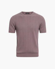Gray ribbed t-shirt