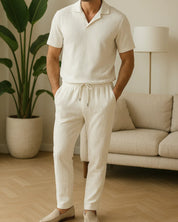 Ensemble Blanc Lin homme