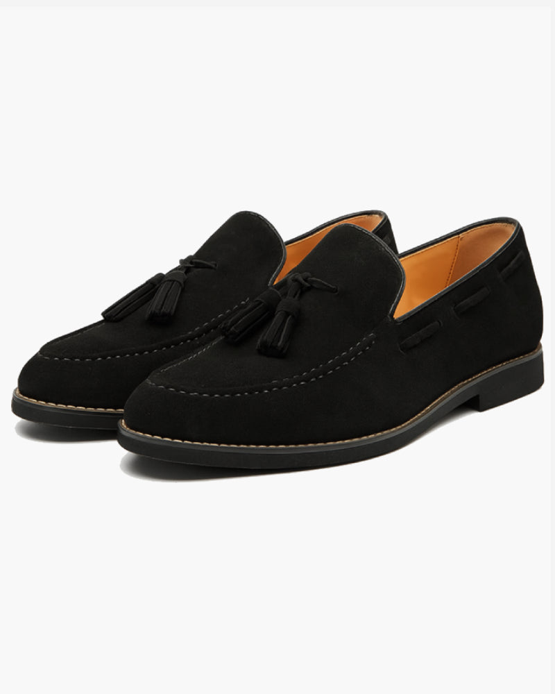 Mocasín de ante con borlas para hombre