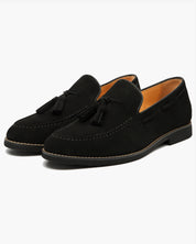 Mocasín de ante con borlas para hombre