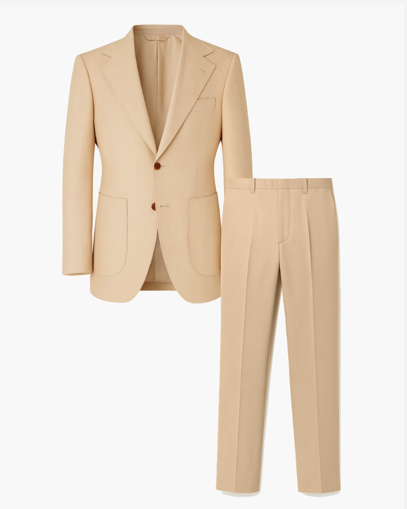 Costume marron clair homme