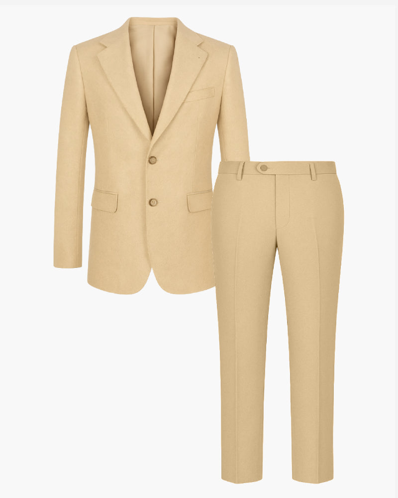 Costume couleur champagne