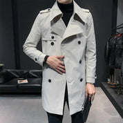 Trench coat blanc homme