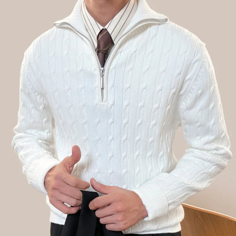 Pull texturé homme