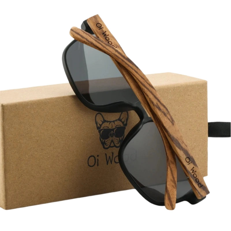 Lunettes de Soleil en Bois Homme | Old Money