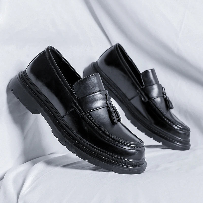 Mocassins Homme FootJoy Classics - Taille 10 E - Cuir Lézard Marron - Gland - Vintage USA