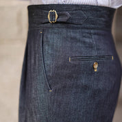 Pantalon Jean Taille Haute | Old Money