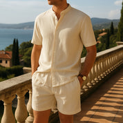 Ensemble lin homme short