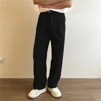 Pantalon Taille Haute à Pince - Noir / XS