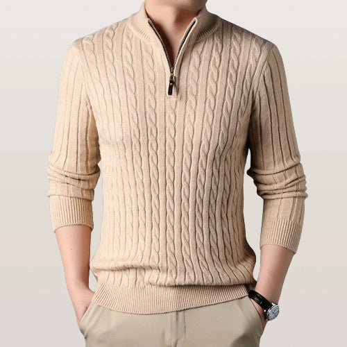 Suéter con cremallera para hombre – Style Old Money