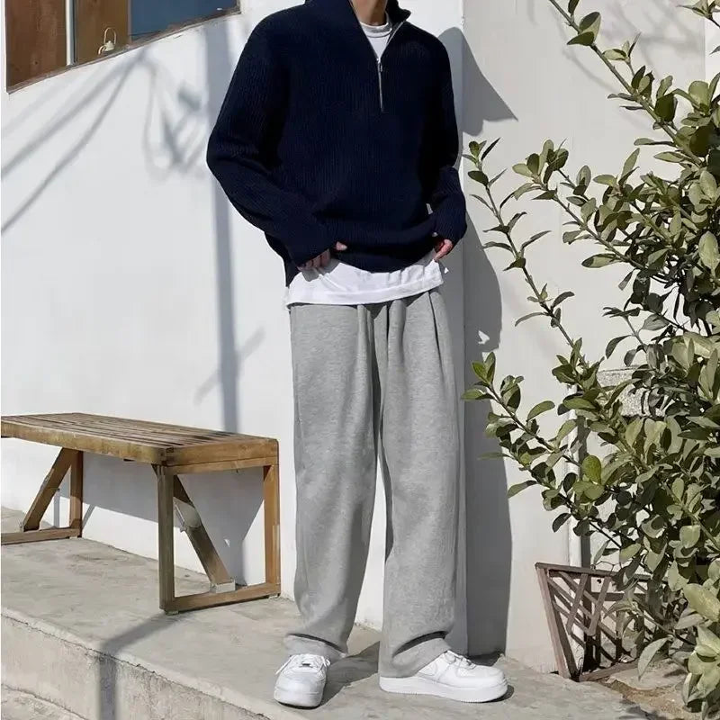 Pull Col Rond Bleu Marine Marinière Homme - Fursac - A2DINI-DA18-D030 Pull Col Rond Bleu Marine Marinière Homme - Fursac - A2DINI-DA18-D030