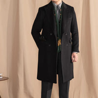 Zwarte trenchcoat voor heren - 3XL