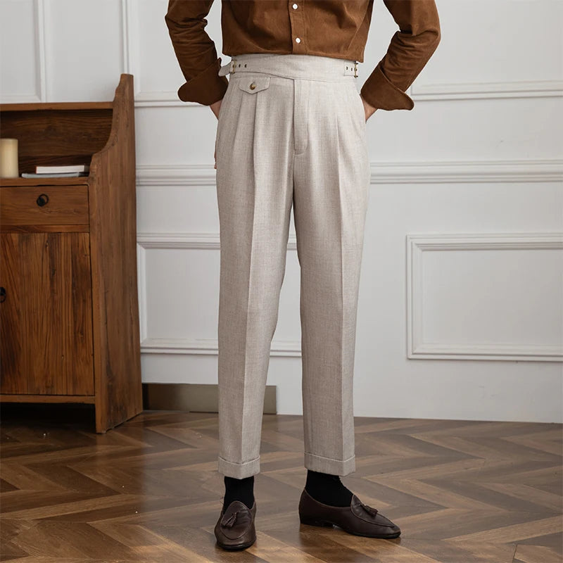 haggar mens pleated dress pants Haggar Men's Big & Tall Premium Comfort Stretch Classic-Fit Solid Pleated Dress Pants