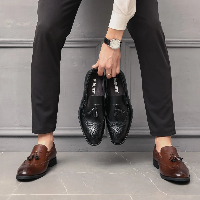 Mocassin homme cuir gland – Style Old Money - Main Image