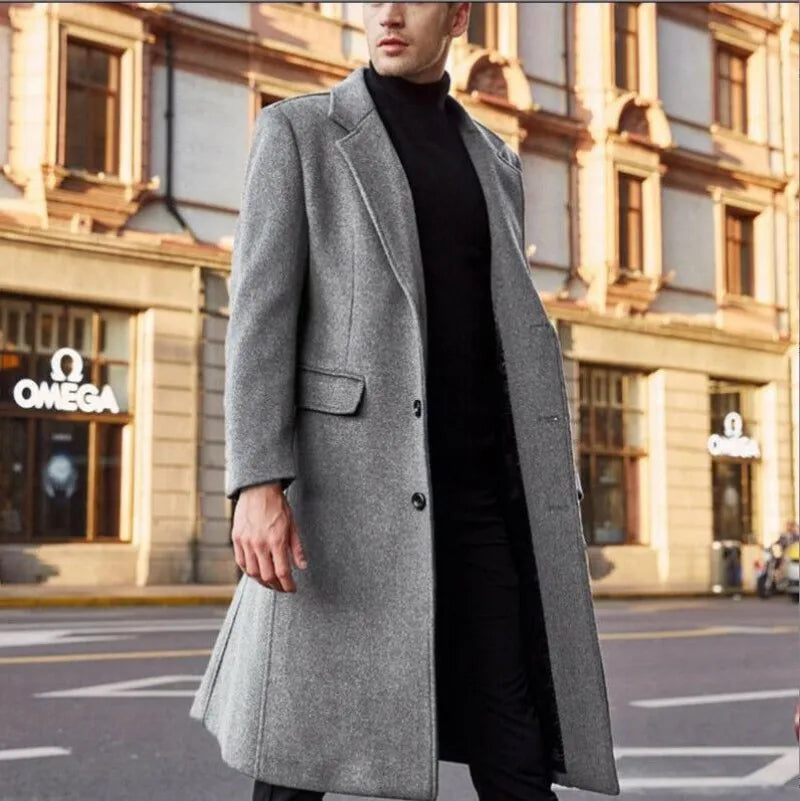 Trench coat laine homme