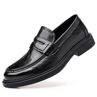 Zwarte leren herenmocassin - 38