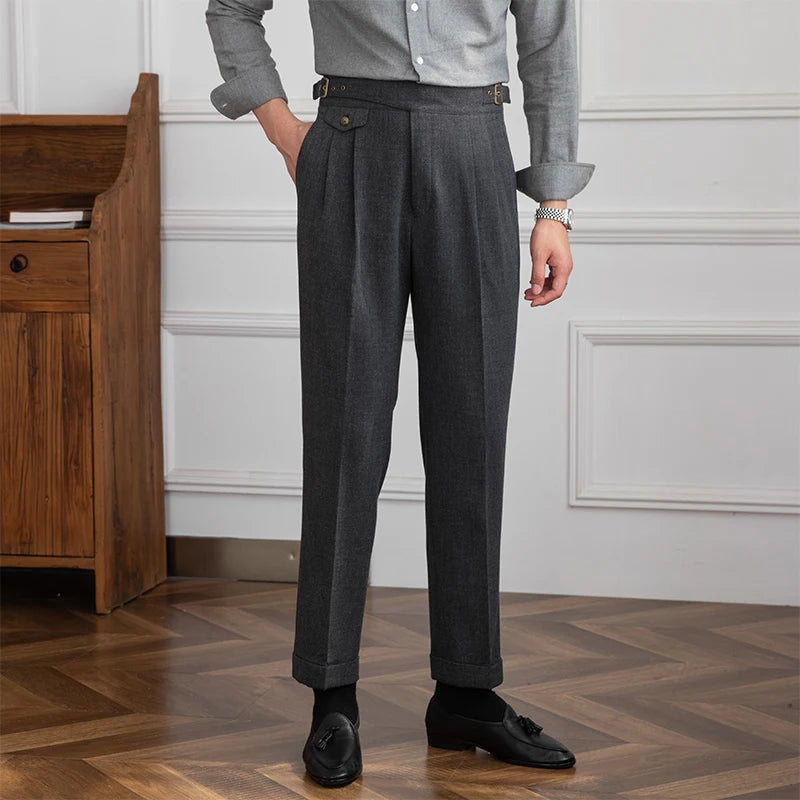 Men's pleated trousers from the 50s Style Old Money Men's pleated trousers from the 50s Style Old Money