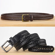 Ceinture tressée homme luxe