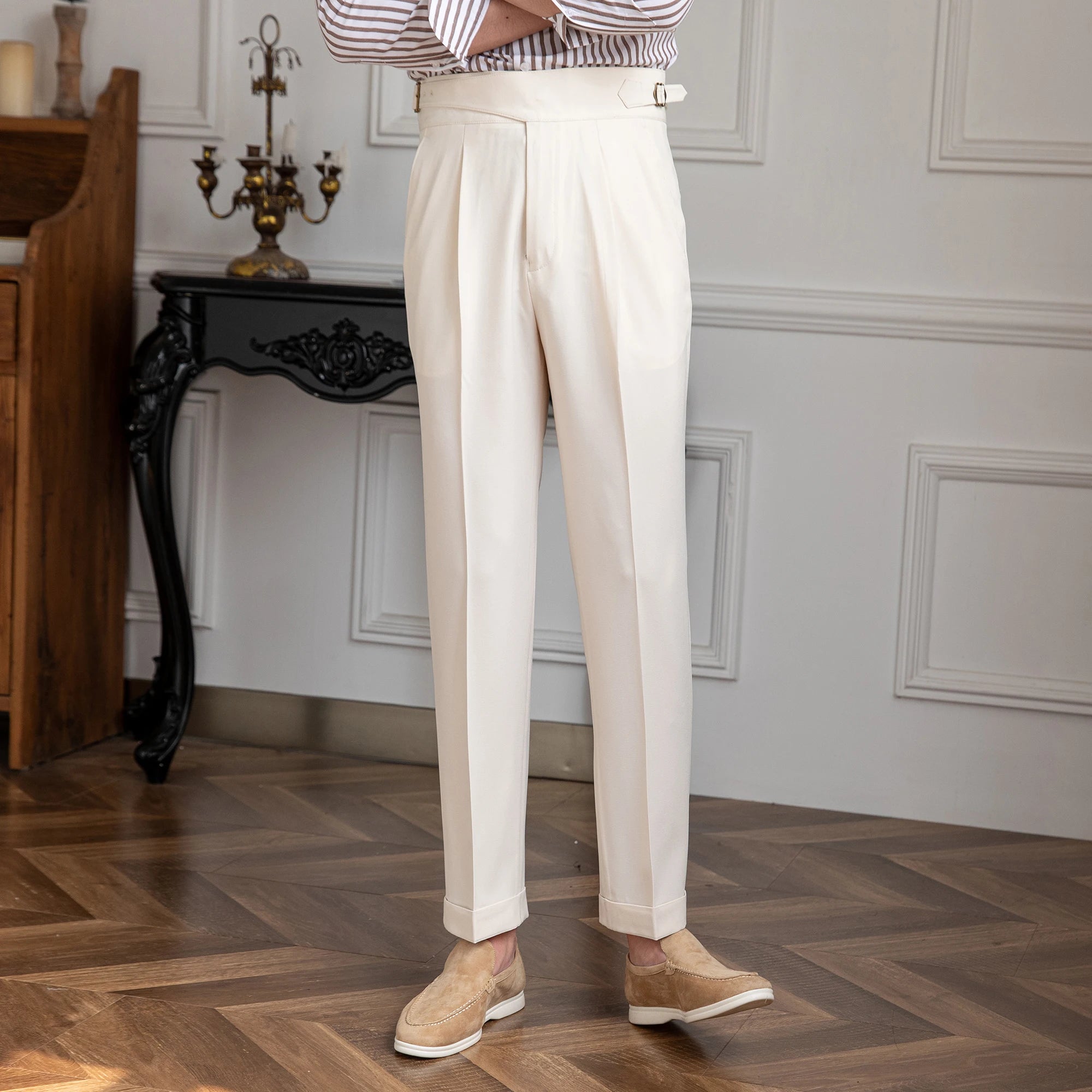 Pantalon costume homme blanc